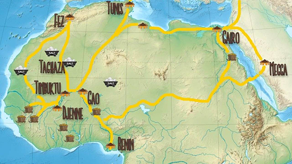 Ancient Overland Trade Routes to the Mediterranean The Salt Road